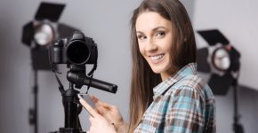 Fotografin bei der Arbeit.