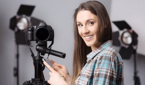 Fotografin bei der Arbeit.
